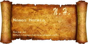 Nemes Hermia névjegykártya